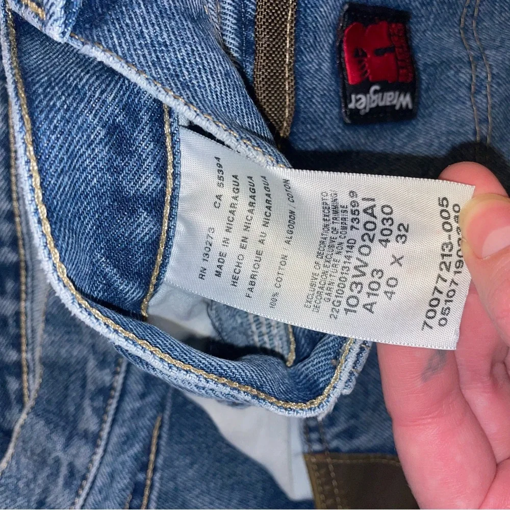 Wrangler Riggs Blue Jeans - Picture 4 of 4